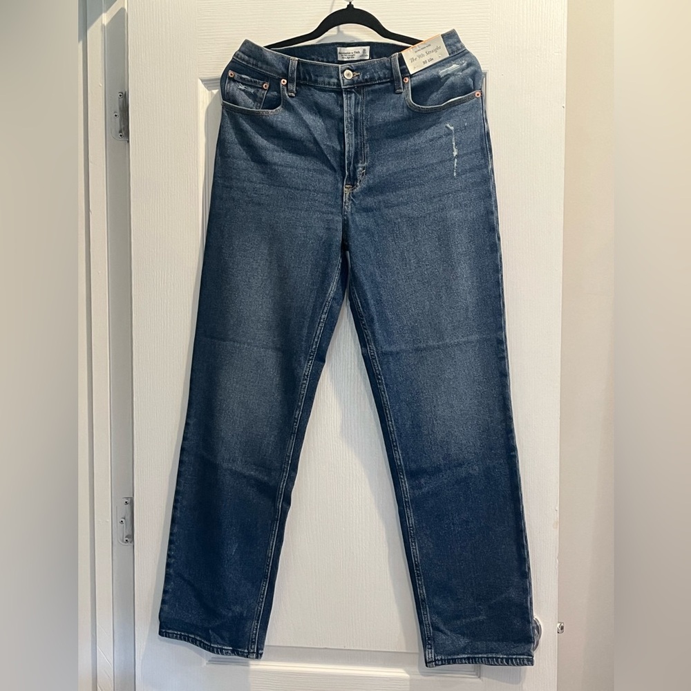 Abercrombie & Fitch Ultra High Rise 90s Straight Size 30/10 NWT